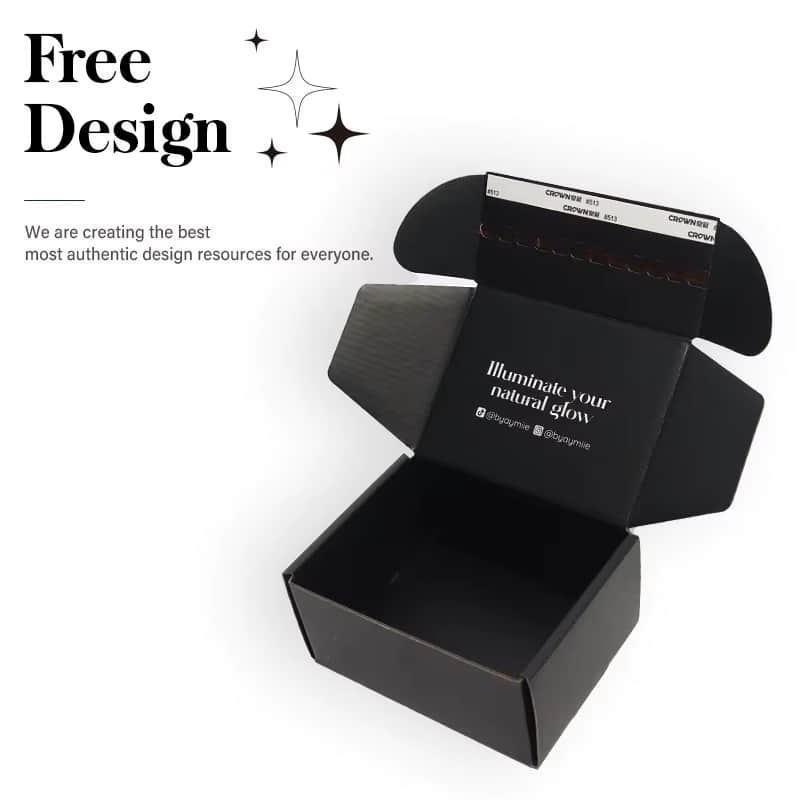 Custom Printing Black Paper Mailer Box
